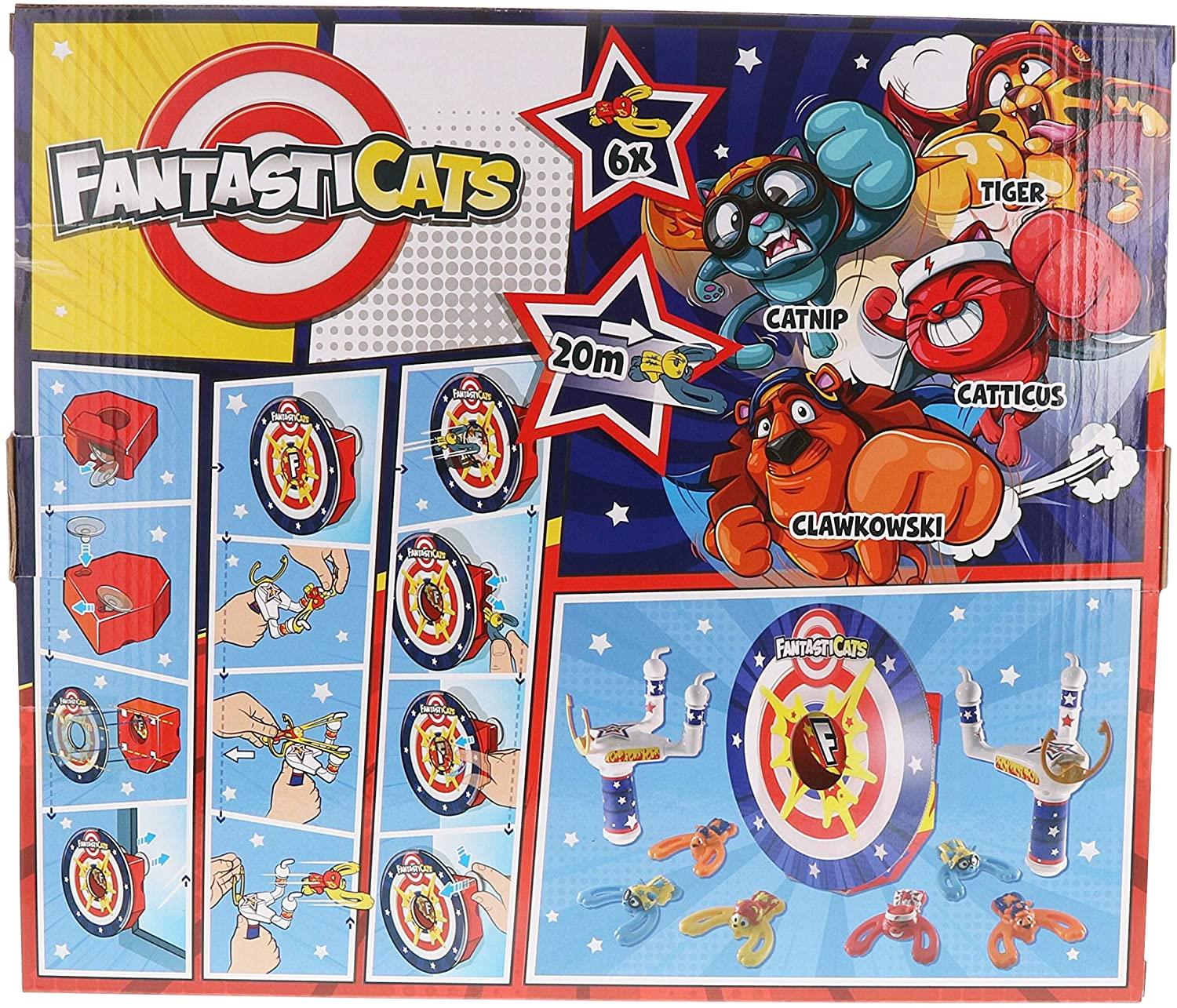 FantasicCats Super Duel Target Set with 2 Slingers and 6 Cats