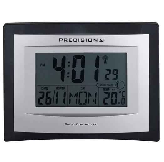 Precision Radio Controlled Digital Alarm Clock with Calendar & Temperature