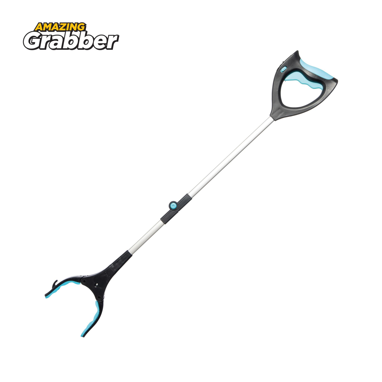 Lightweight Folding Long Reach Grabber Tool with LED Light, Rotating Head and Magnet