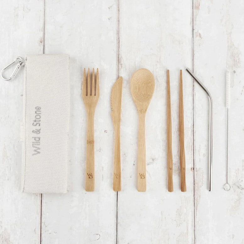 Reusable Bamboo Travel Cutlery Set