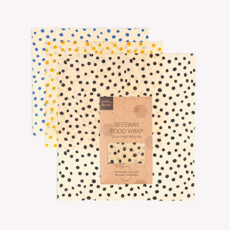 BEESWAX FOOD WRAPS - Dalmatian - 3 PACK