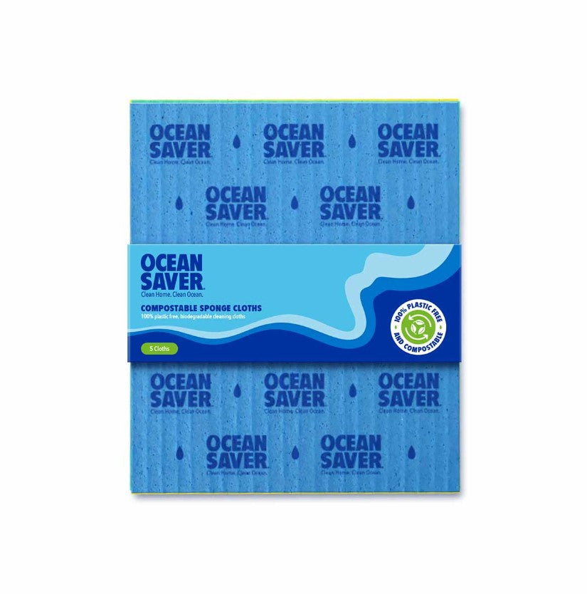 Compostable Cleaning Sponge Cloths – Pack Of 5