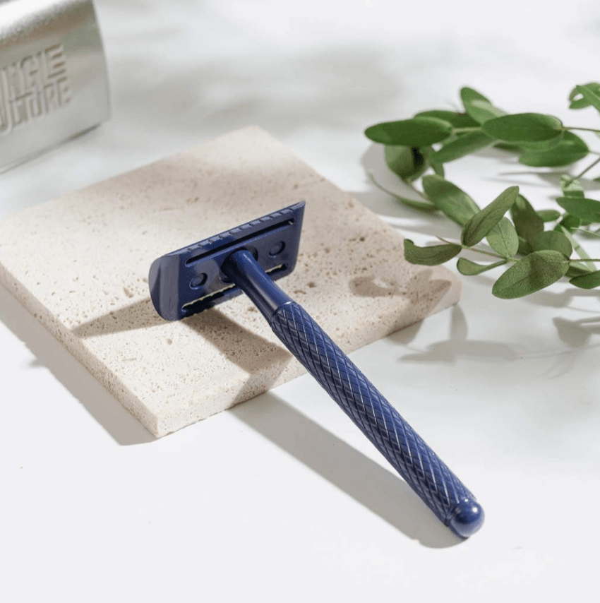 Reusable Safety Razor - Sapphire Blue