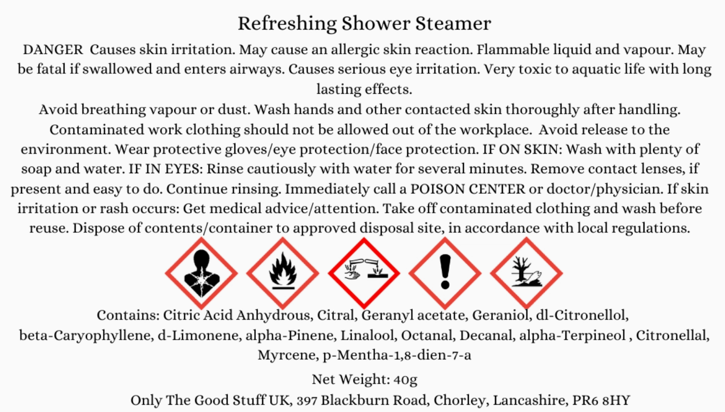 The Refreshing Shower Steamer