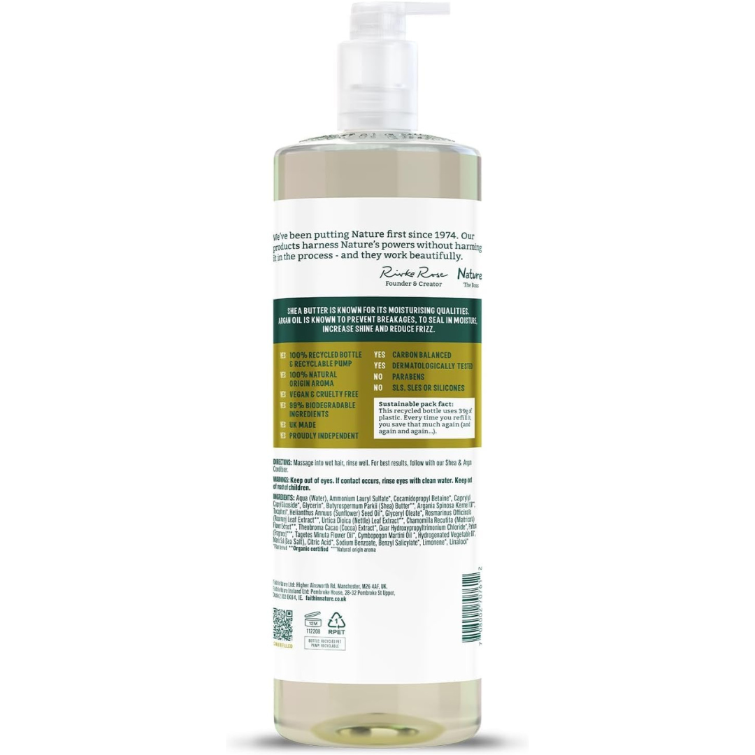 Faith In Nature Shea & Argan Shampoo – 1L