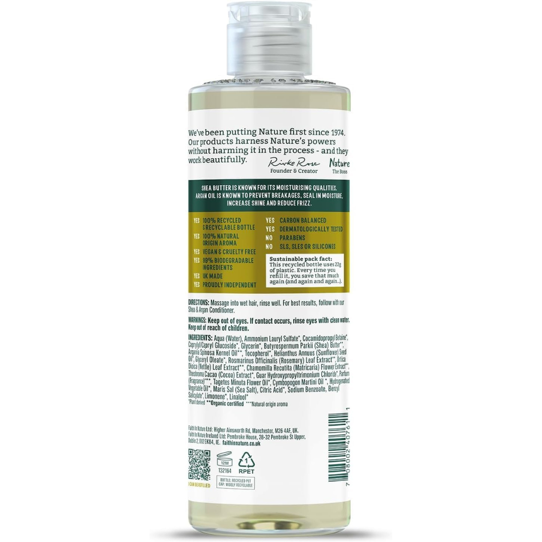 Faith In Nature Shea & Argan Shampoo – 400ml