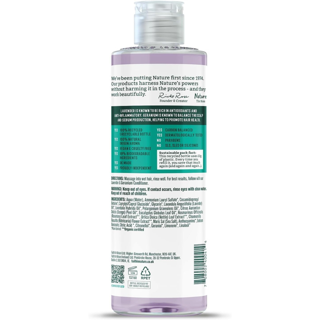 Faith In Nature Lavender & Geranium Shampoo – 400ml