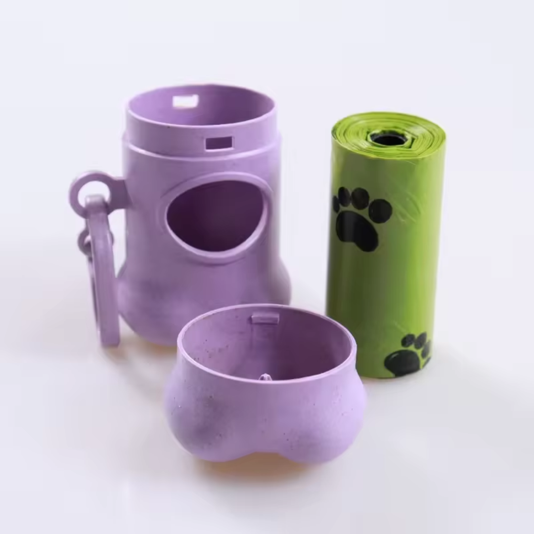 Eco-Friendly Poop Bag Dispenser & Bags β Made from Wheat Straw Fiber