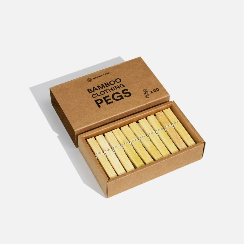 Zero Waste Club Bamboo Pegs β Pack of 20