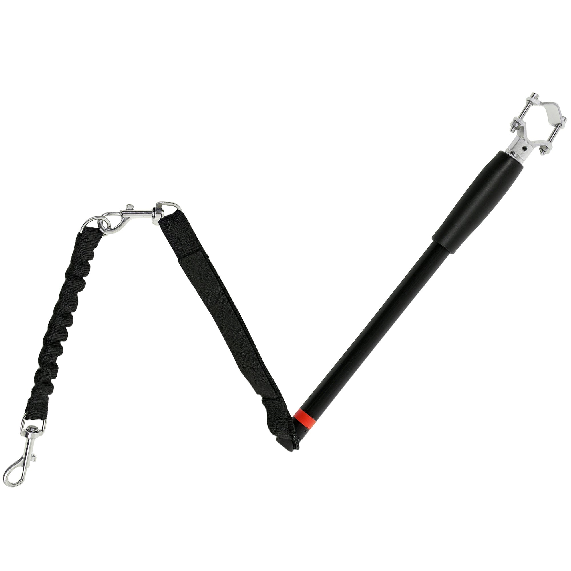 PawHut Dog Bicycle Leash with Elastic Rope, Easy Installation, Training Lead, Black