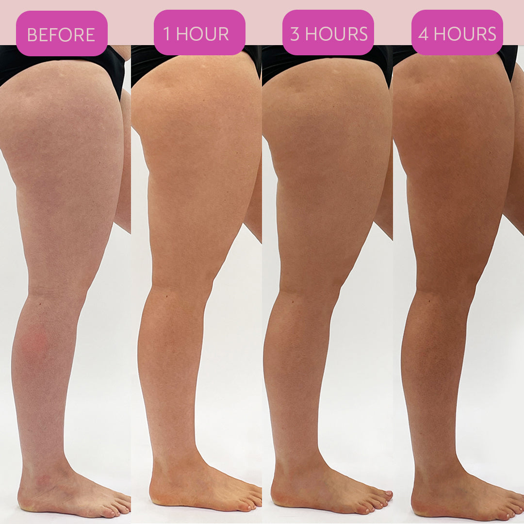 He-Shi Rapid 1 Hour Liquid Self Tan for Face and Body - Medium to Dark - Quick Dry
