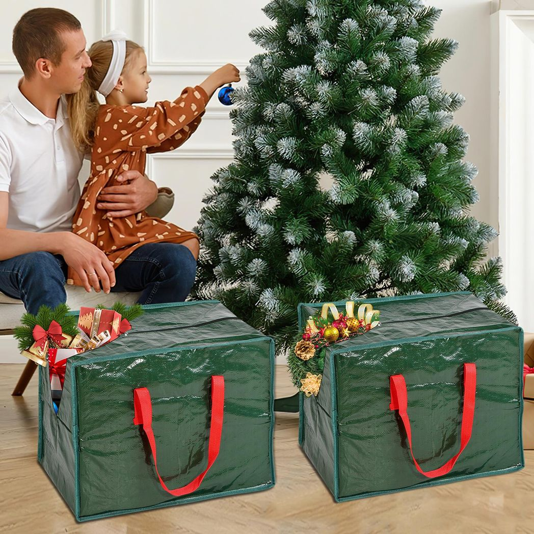 Vinsani Christmas Baubles & Tinsel Storage Bag for Decorations, Ornaments, Gift Wrapping Paper & Accessories