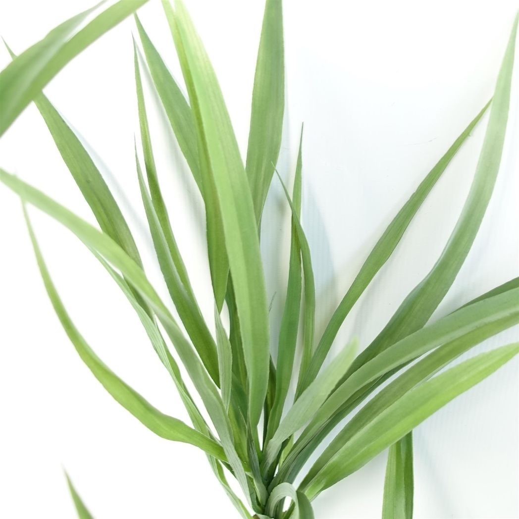 125cm Artificial Dragon Tree Dracaena Plant Natural Look in Weighted Black Pot by Leaf