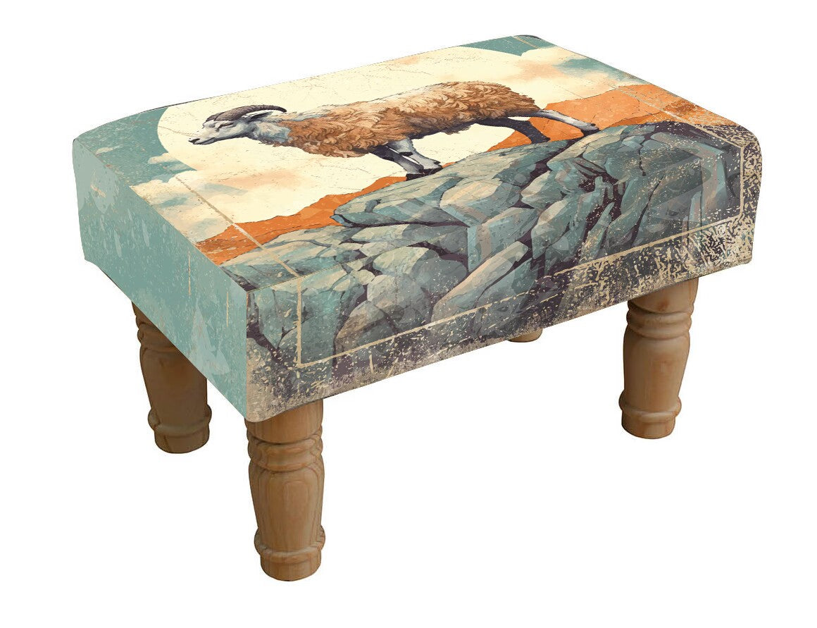 MSL Sheep Footstool, Hand Finished, Sturdy & Versatile