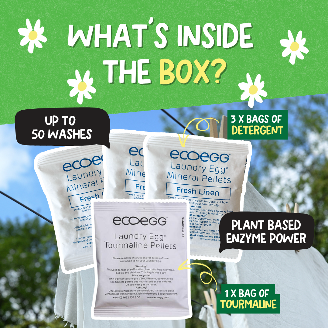 EcoEgg Enzyme Laundry Detergent – Sensitive Skin, Aquatic-Friendly, Vegan Formula