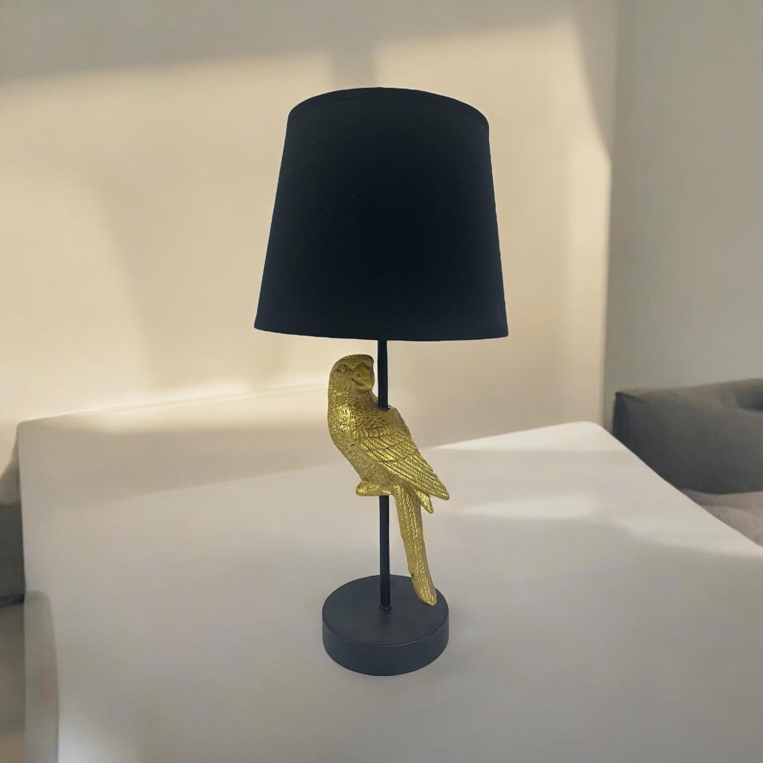 MSL 47X22X22M Table Lamp with 9 Black Shade and In-Line Switch