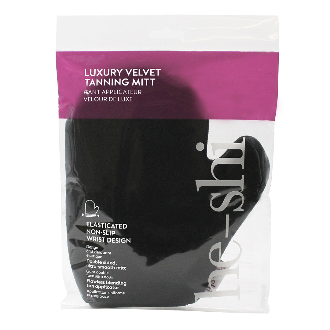 He-Shi Luxury Velvet Double-Sided Tanning Mitt, Streak-Free