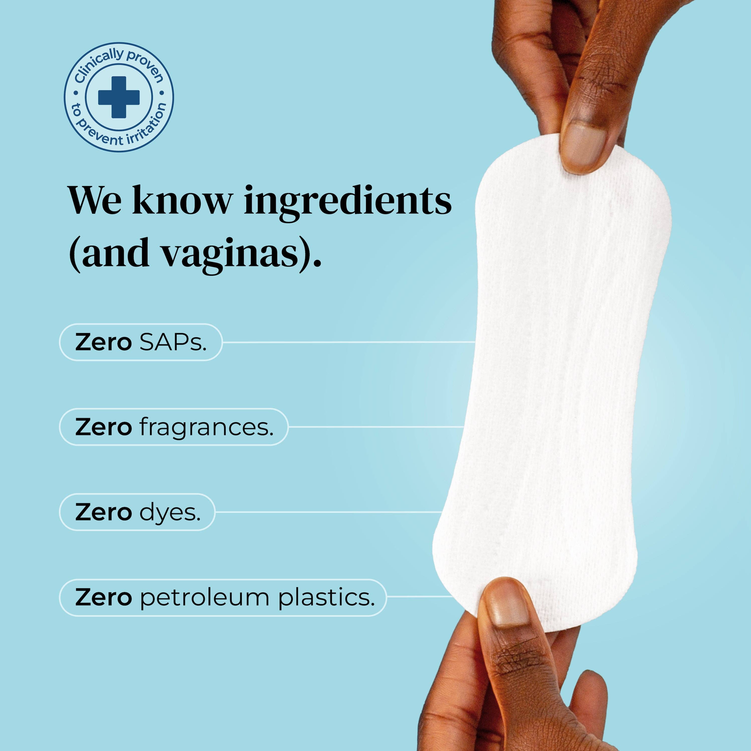 Panty Liners | Very Light (25 Pack) | Plastic-free | Vegan