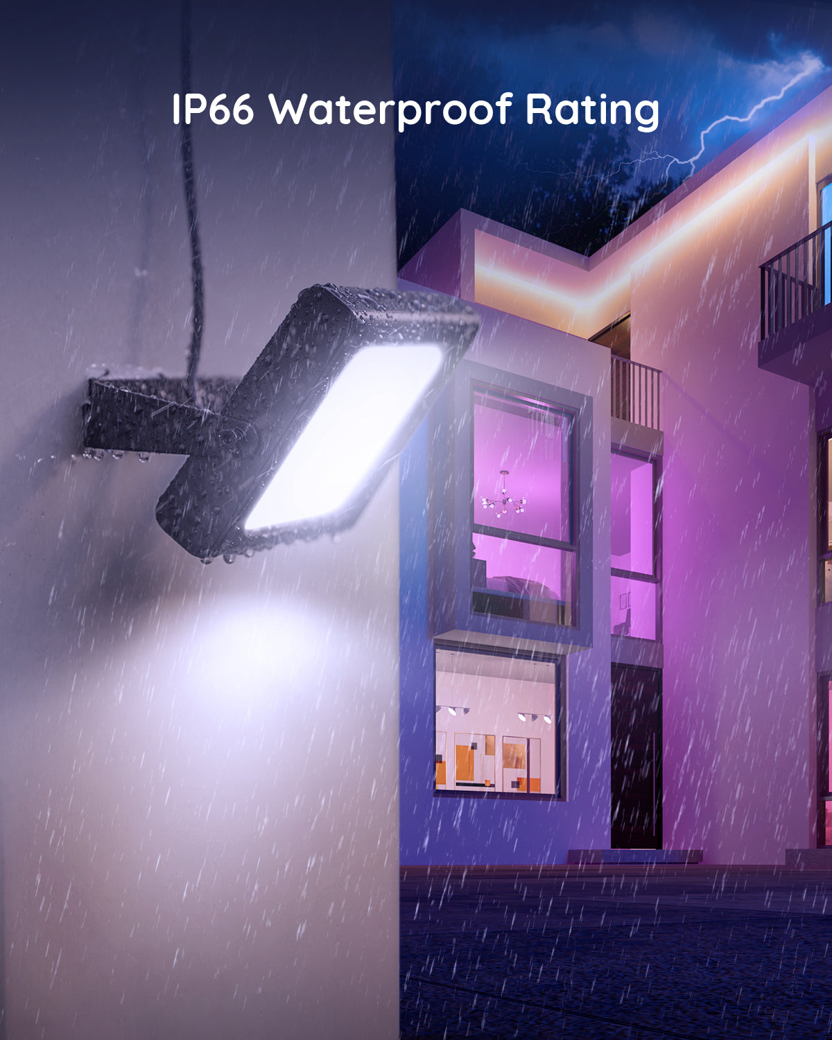 GOVEE RGBICWW LED SMART FLOOD LIGHT 4PCS