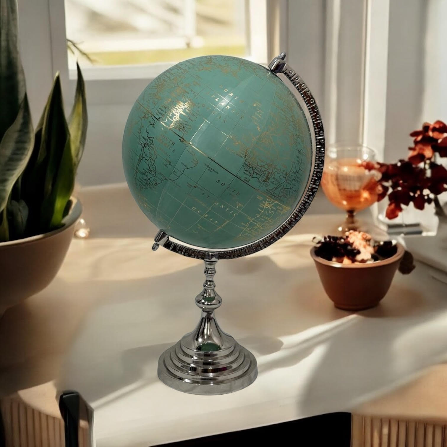 MSL 53cm Decorative Vintage Rotational Globe Classic Design