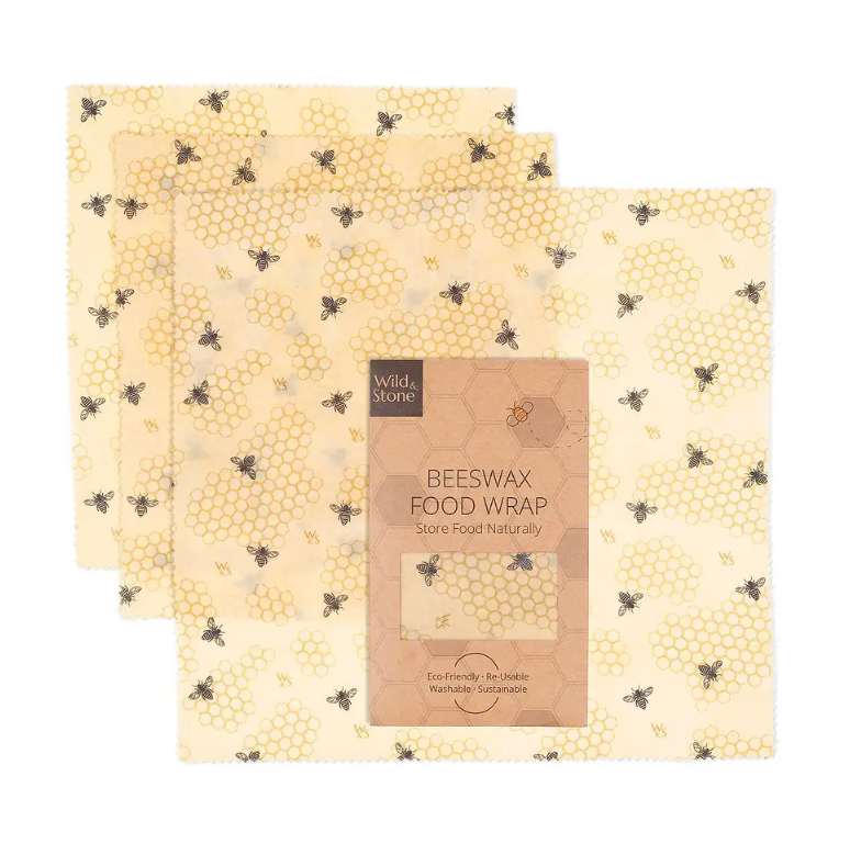 Beeswax food wraps With honeycomb pattern