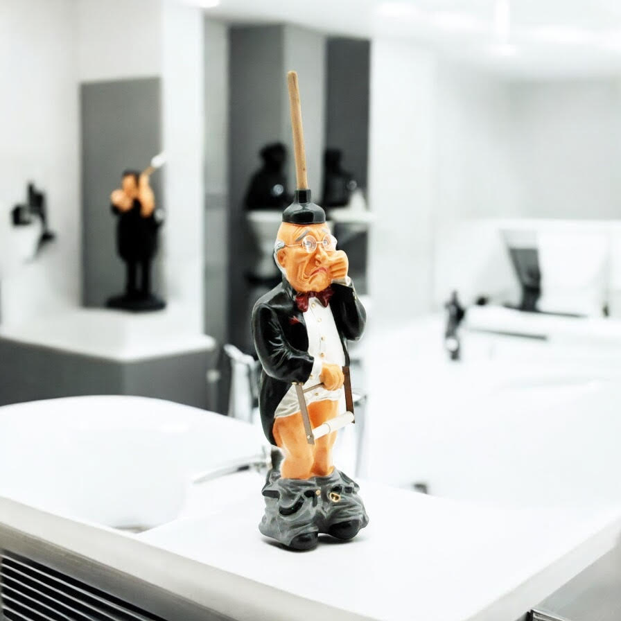 MSL 76cm Freestanding Gentleman Toilet Roll Holder