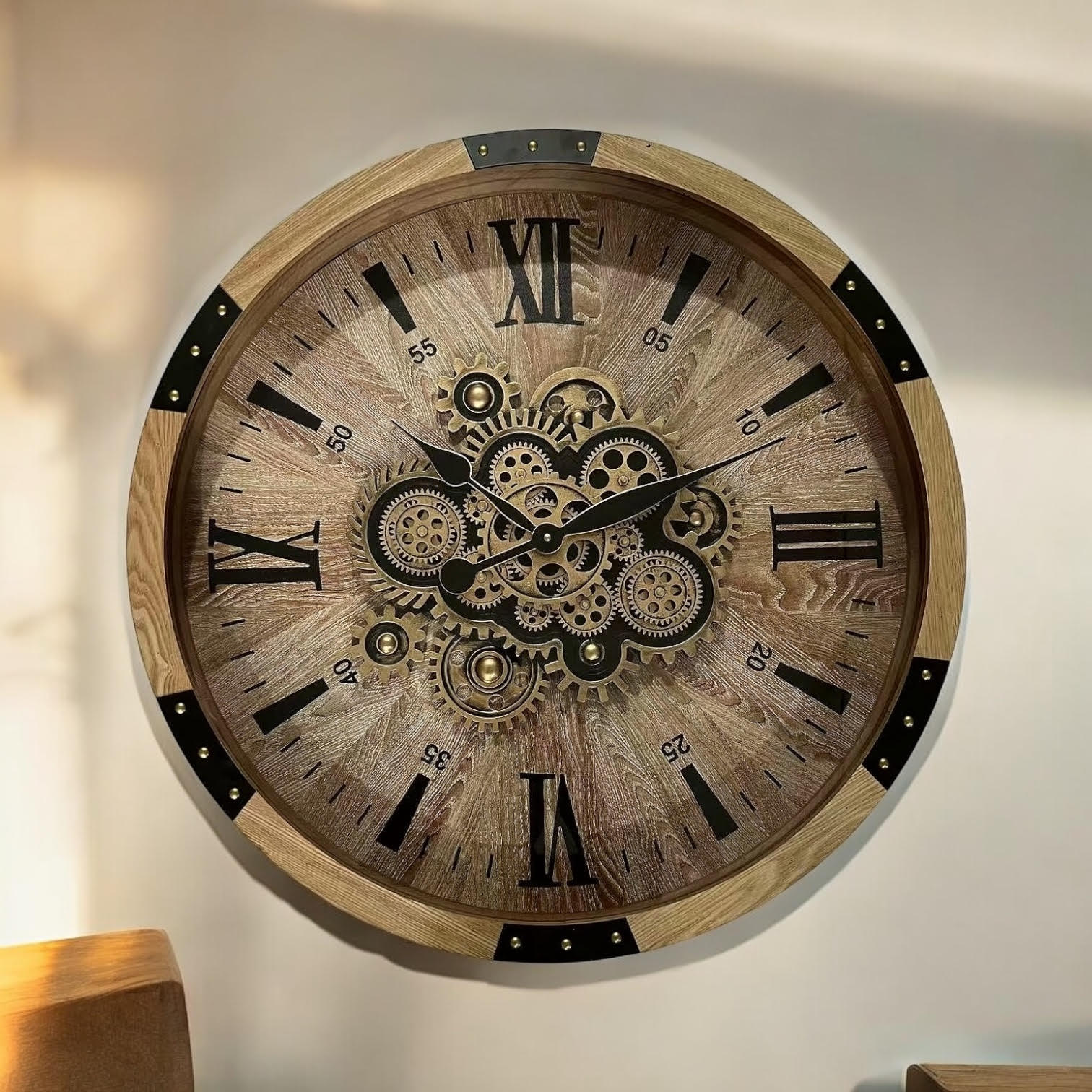 MSL 68cm Gear Wall Clock