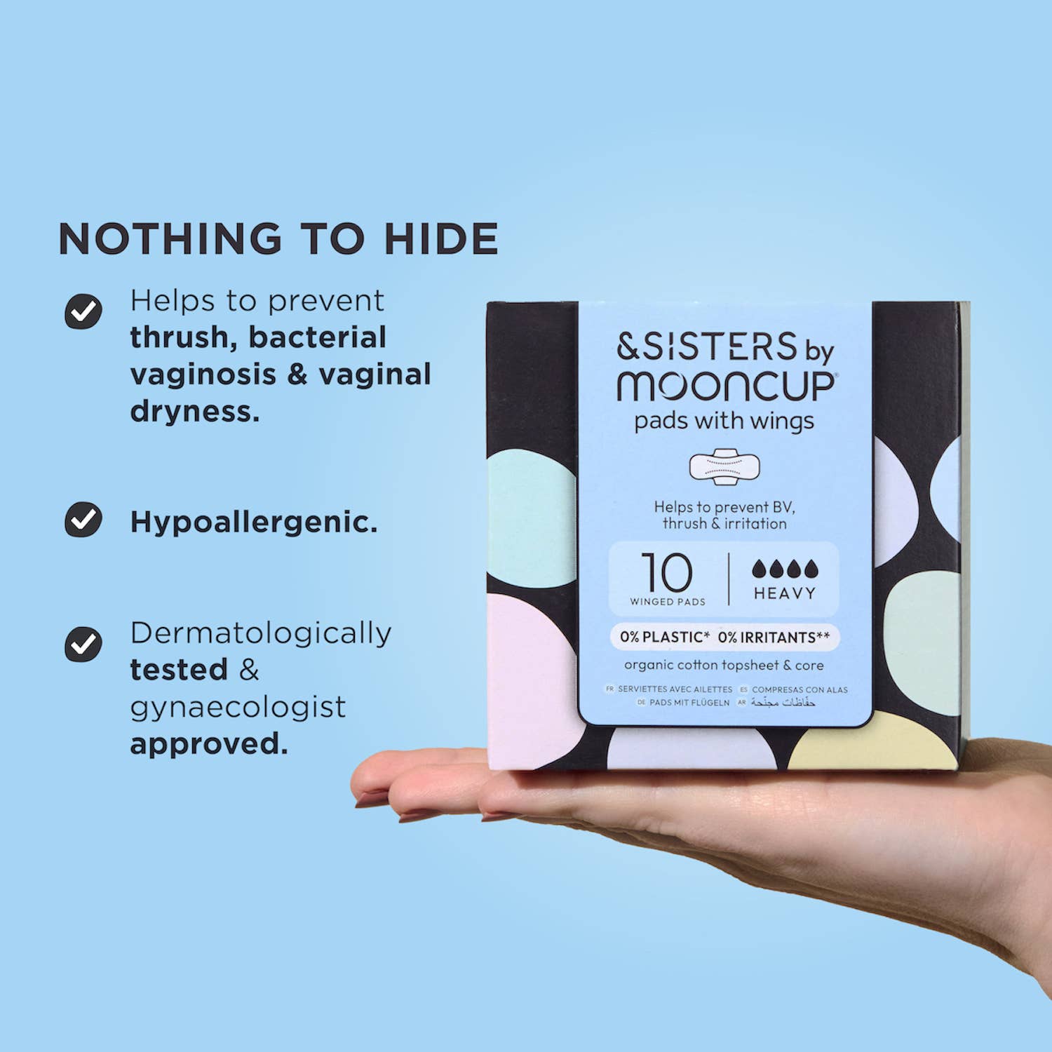 Pads with Wings | Heavy/Night (10 pack) | Plastic-free