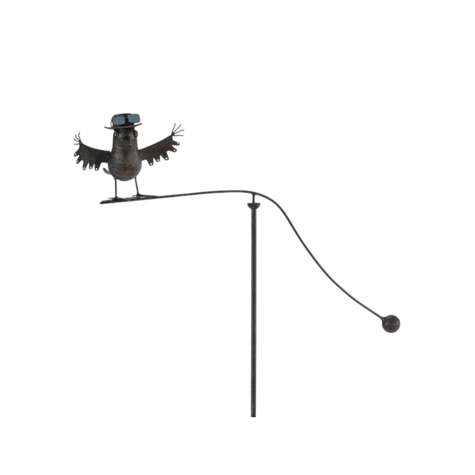 MSL 55" Metal Bird Garden Stake, Hand Finished, for Garden, Potted Plants, Flower Beds, and Lawns
