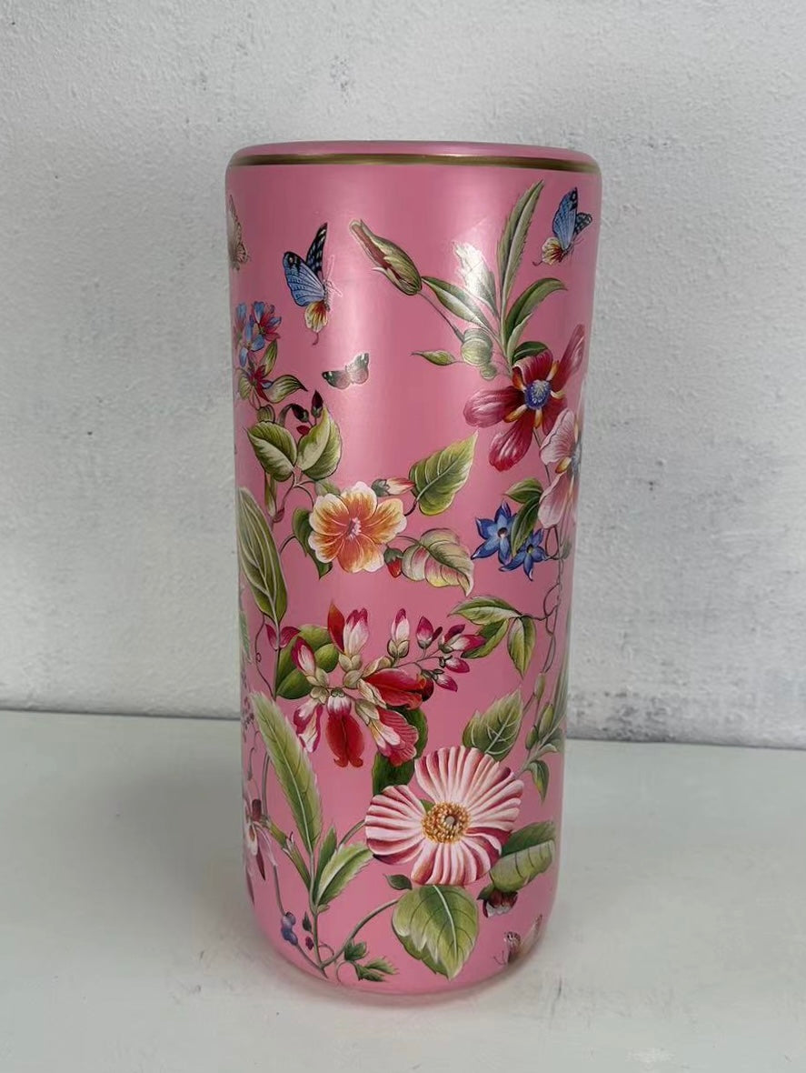 MSL 18-Inch Traditional Glazed Umbrella Stand and Large Vase