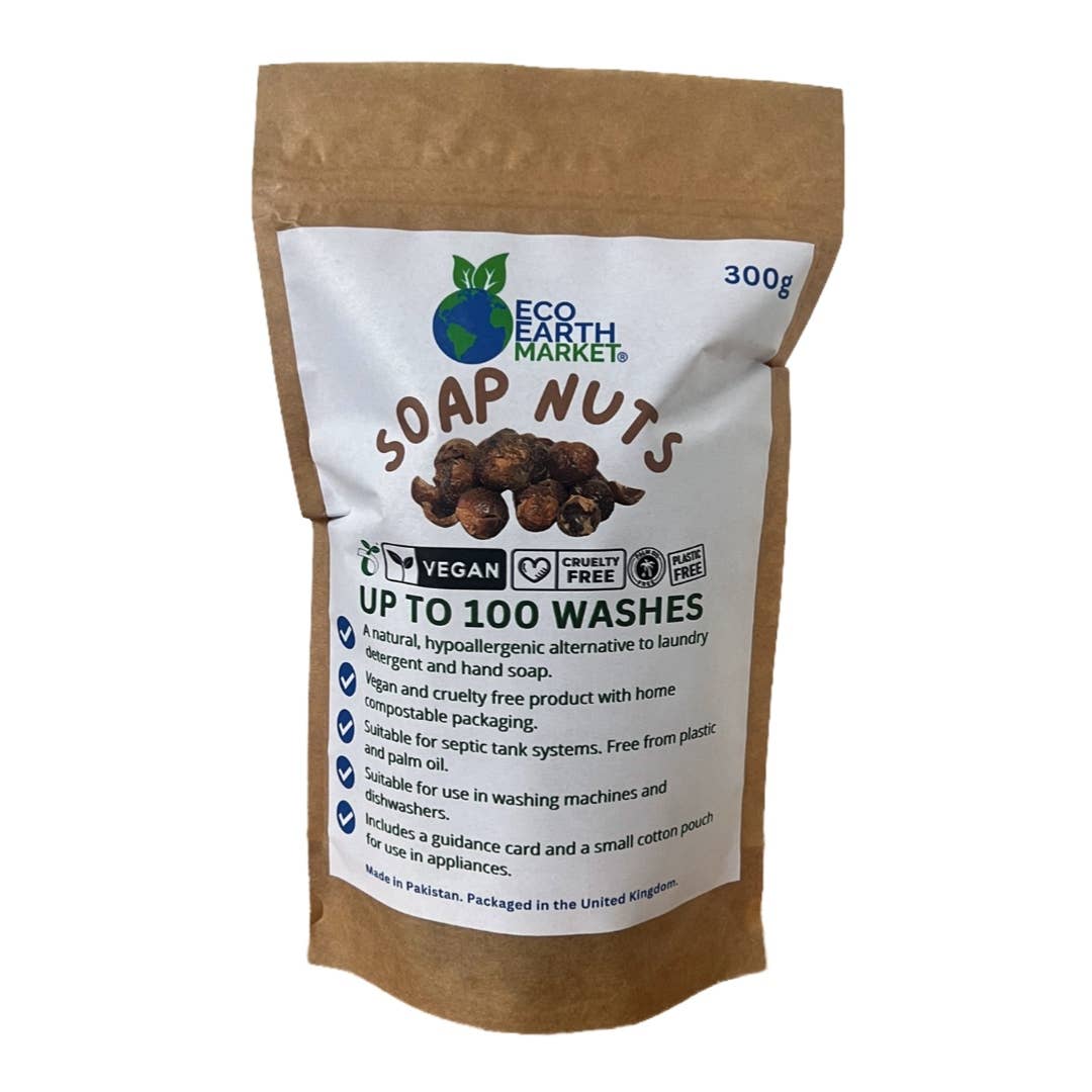 Natural Soap Nuts 300g – 100 Washes | Organic Laundry Detergent Alternative