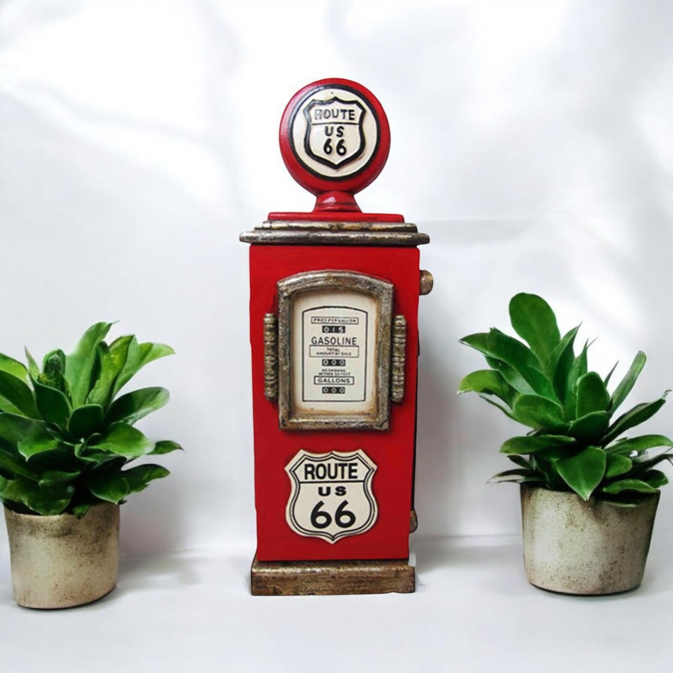 Route 66 Gas Pump Big Boy Toy Key Cabinet