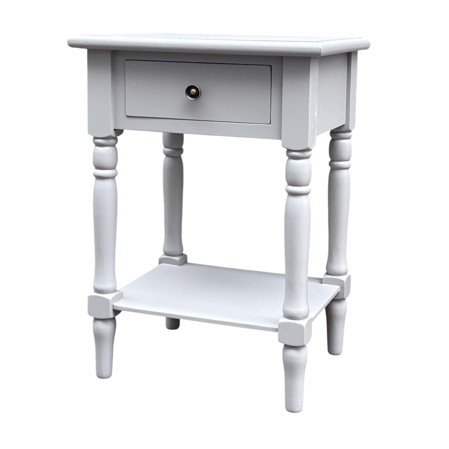 MSL 65cm Hand Finished 1 Drawer Side Table / Bedside Table