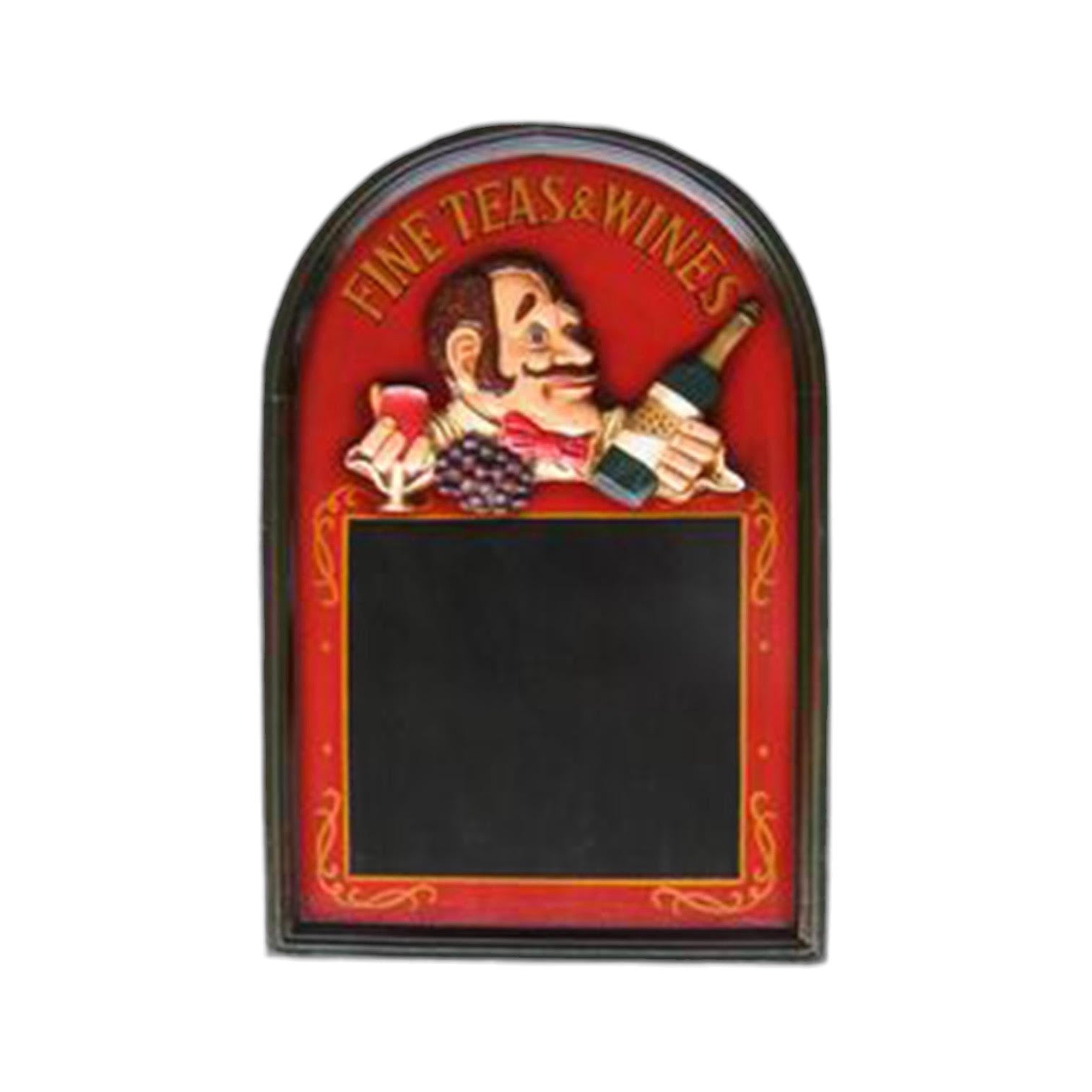 MSL 60 x 40 cm Black Menu Board with Hanging Hook, Easy Wipe Clean