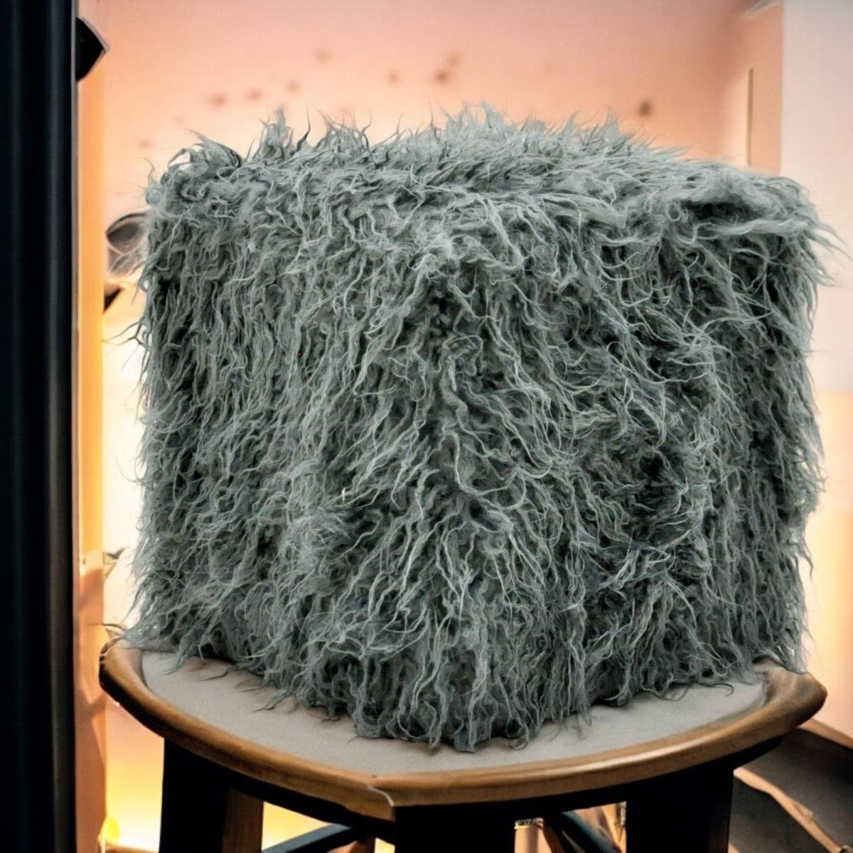 MSL Fluffy Footstool