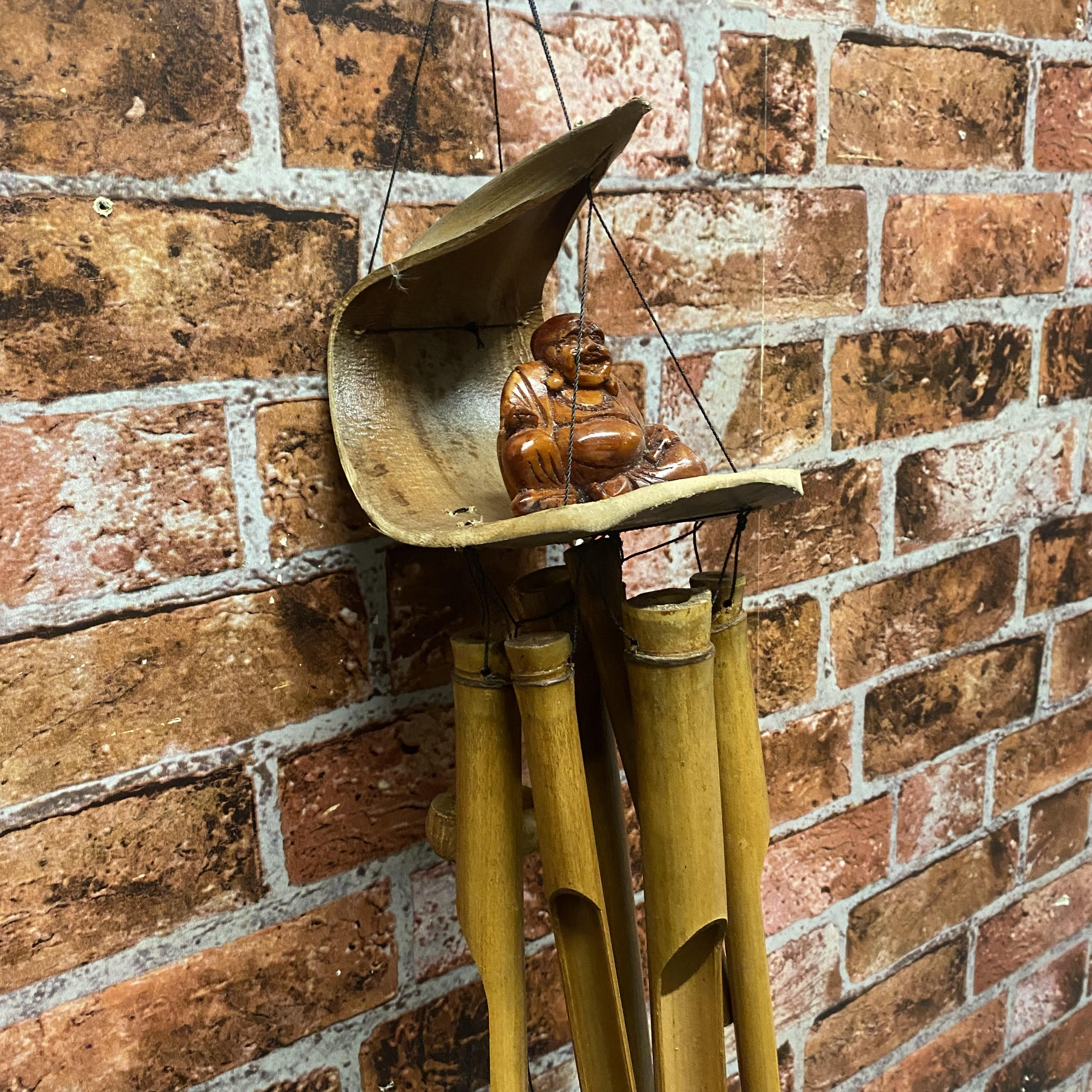 30cm Happy Buddha Wind Chime for Garden