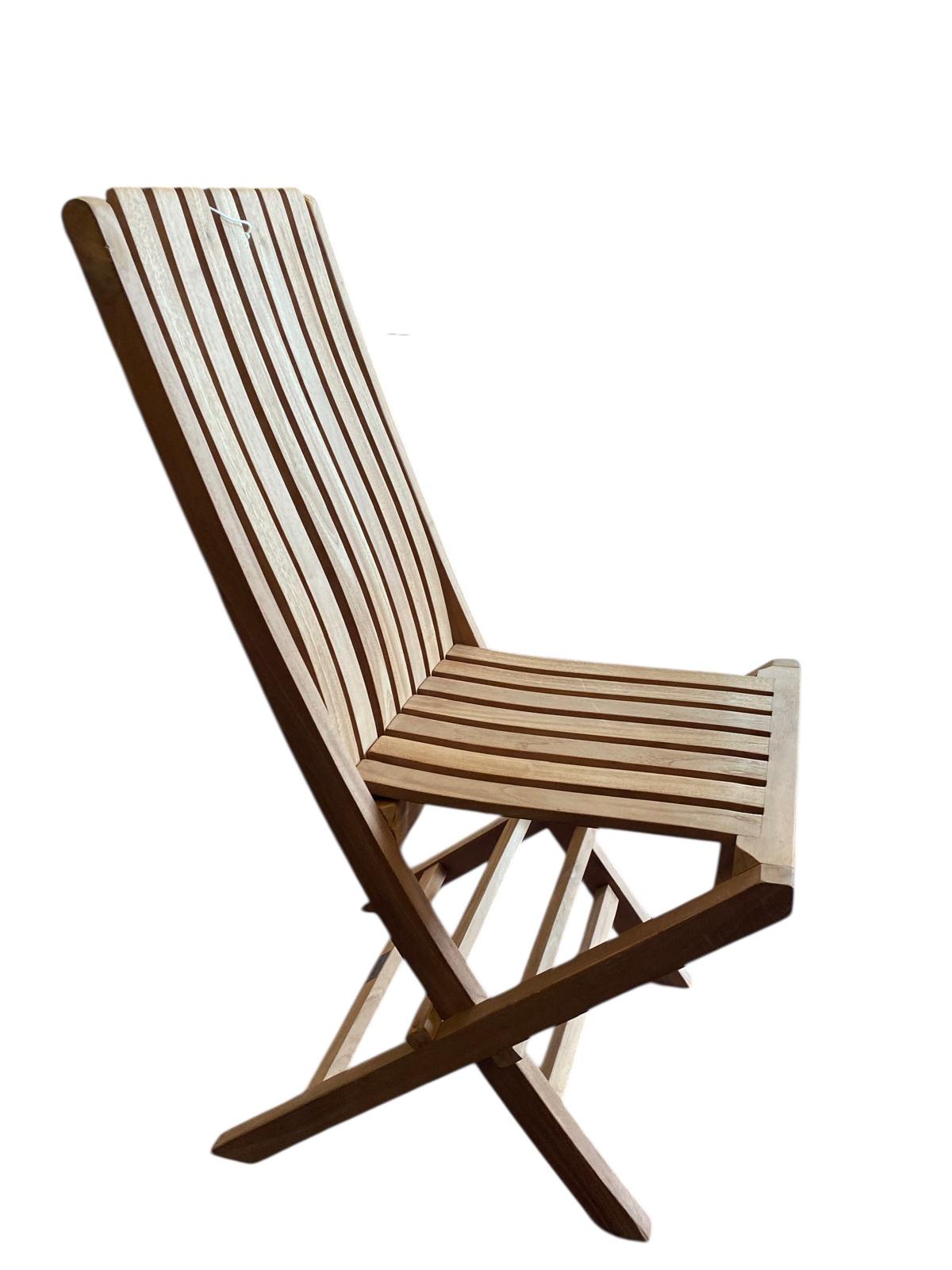 MSL Miami Folding Teak Garden Chair
