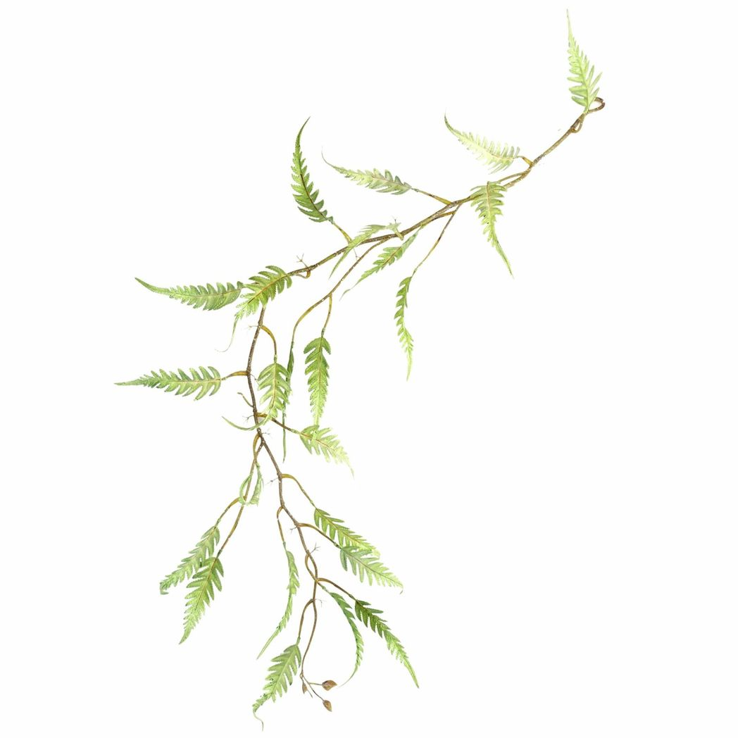 Leaf 125cm Artificial Trailing Hanging Fern Foliage Plant Realistic Green Large Leaf Decoration