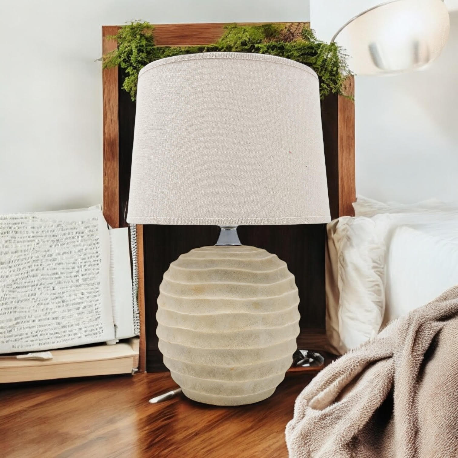 MSL Traditional Table Lamp 44 x 20 x 20 cm with Inline Rocker Switch and Double Insulated Design