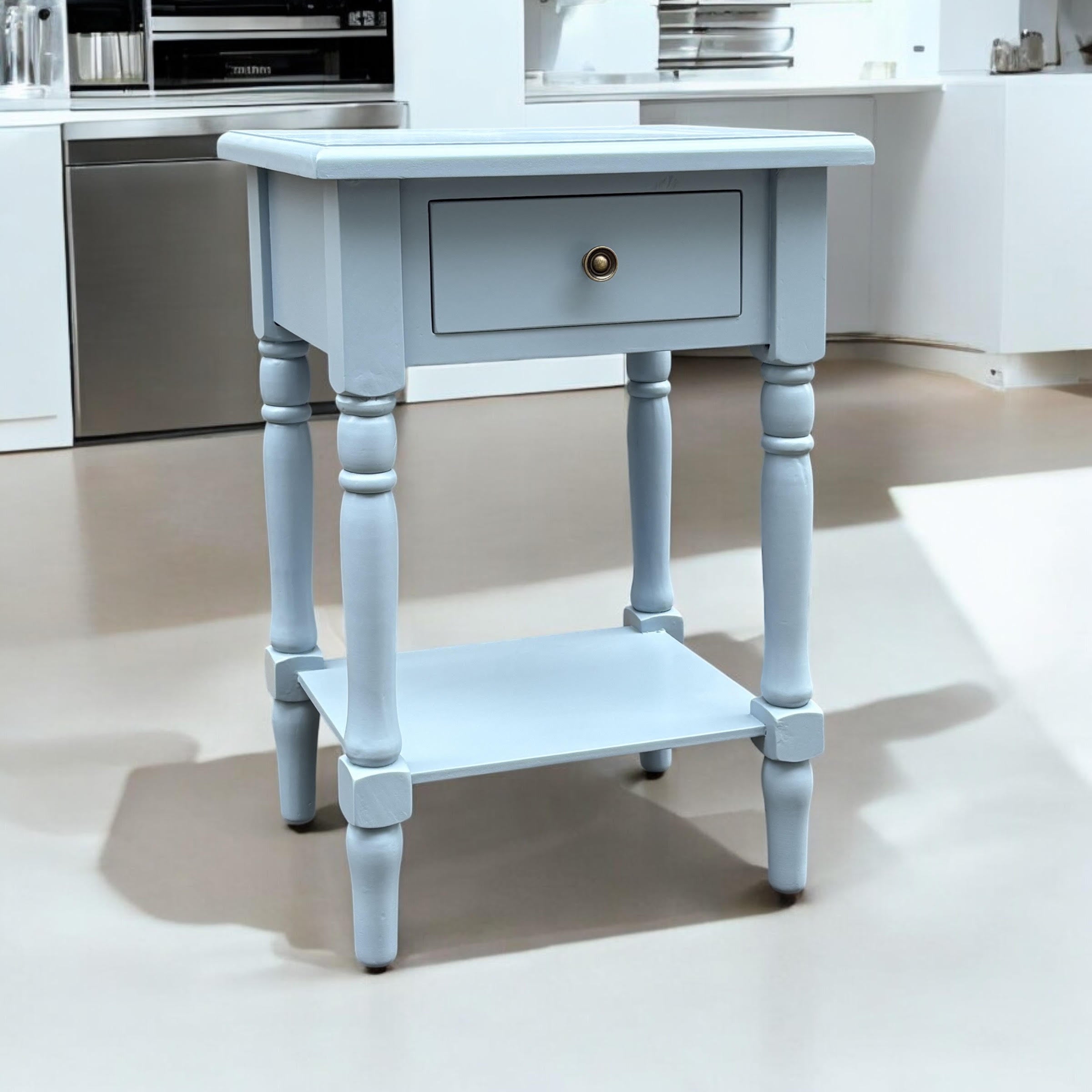 MSL 65cm Hand Finished 1-Drawer Side Table / Bedside Table