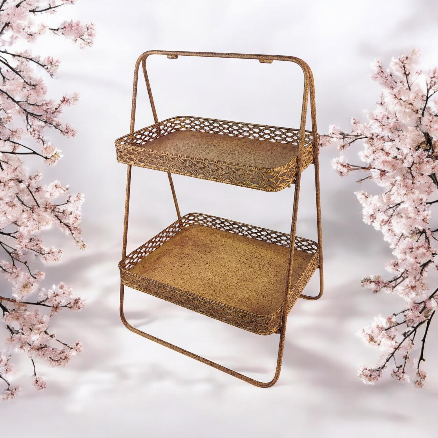 MSL 59cm Rusty Metal Display Shelf