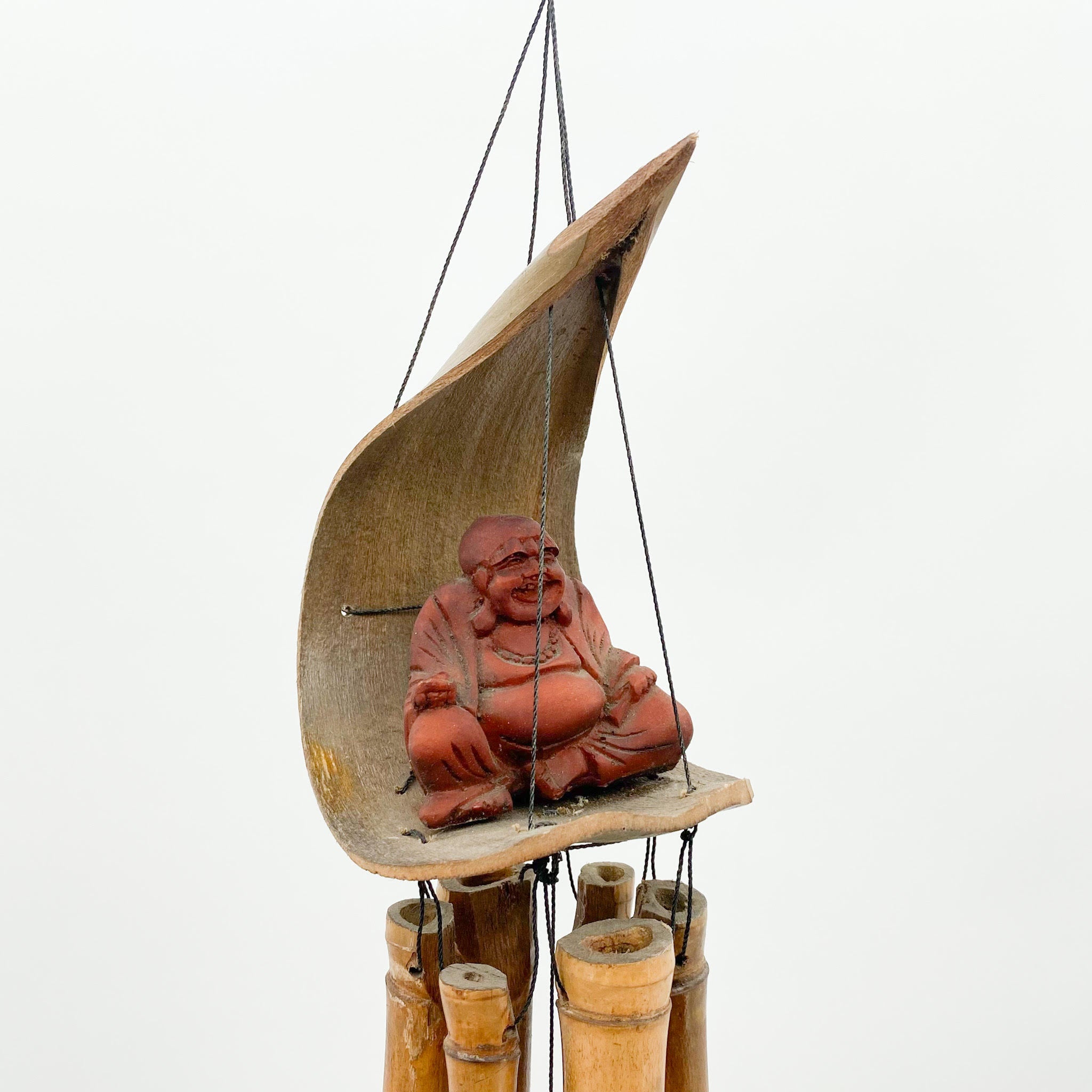 30cm Happy Buddha Wind Chime for Garden