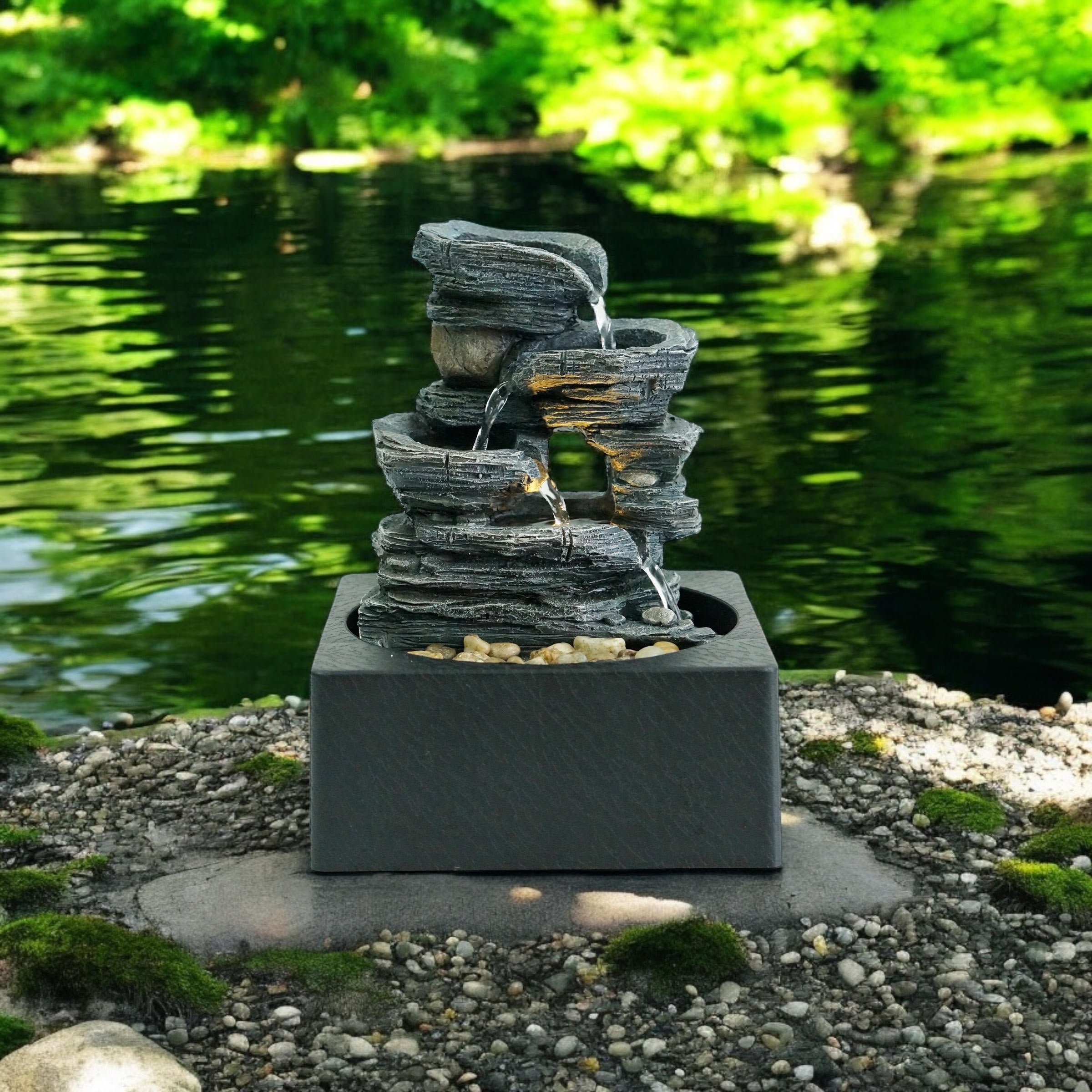 MSL 24cm Tabletop Fountain, Hand Finished, 240V