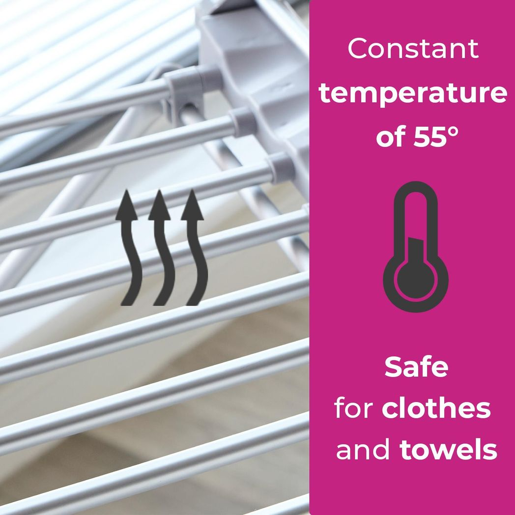 Neo Electric Heated Winged Clothes Airer Drying Rack