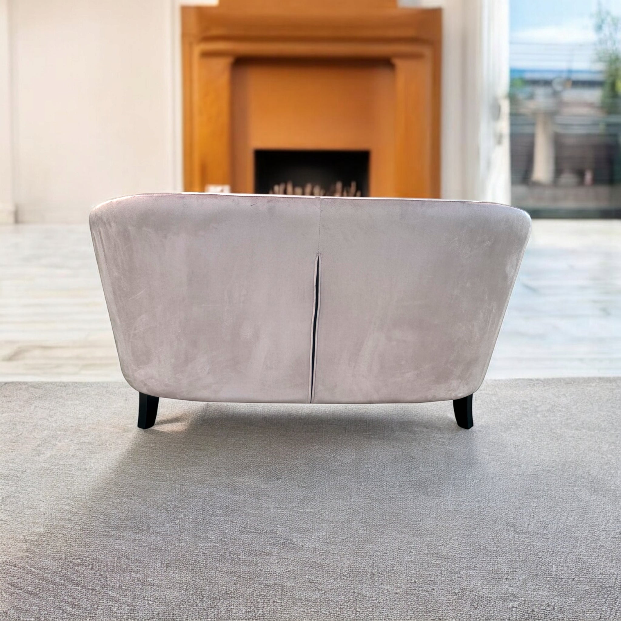 MSL 147cm 2-Seater Pink Velvet Loveseat