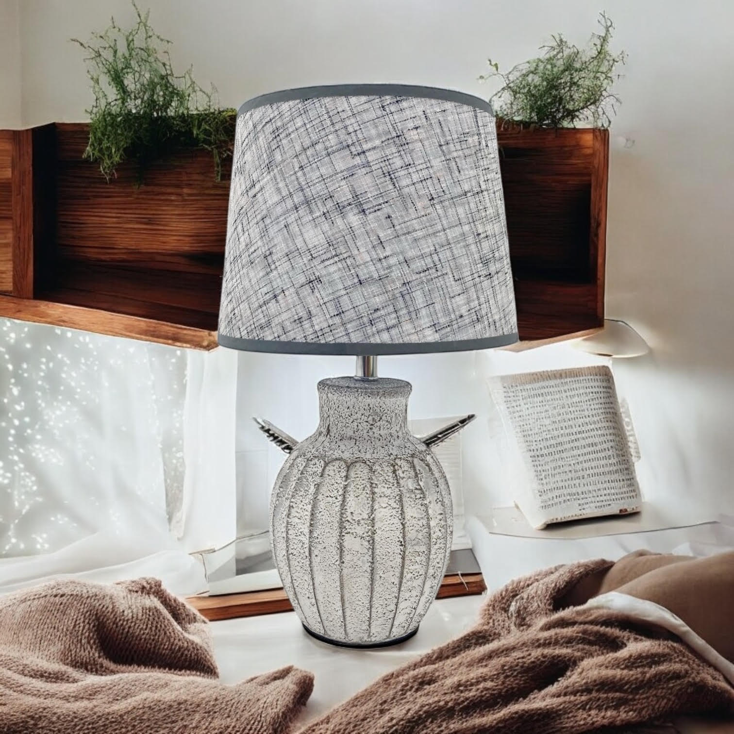 MSL Traditional Table Lamp with Inline Rocker Switch and Double Insulated Design