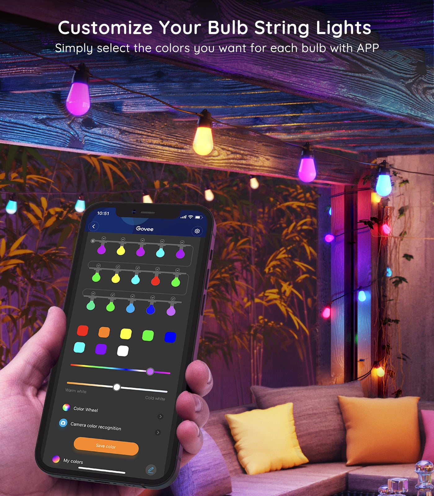 GOVEE RGBIC SMART OUTDOOR LIGHTS 15M