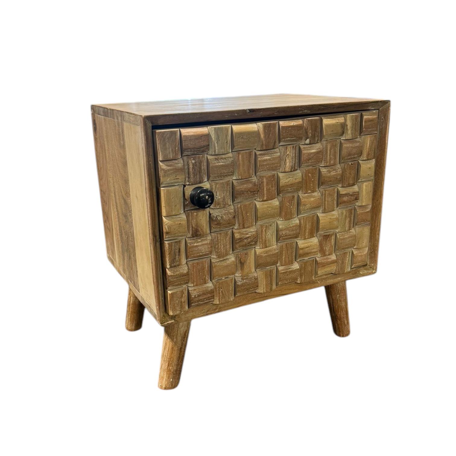 MSL 47cm Wooden Bedside Cabinet