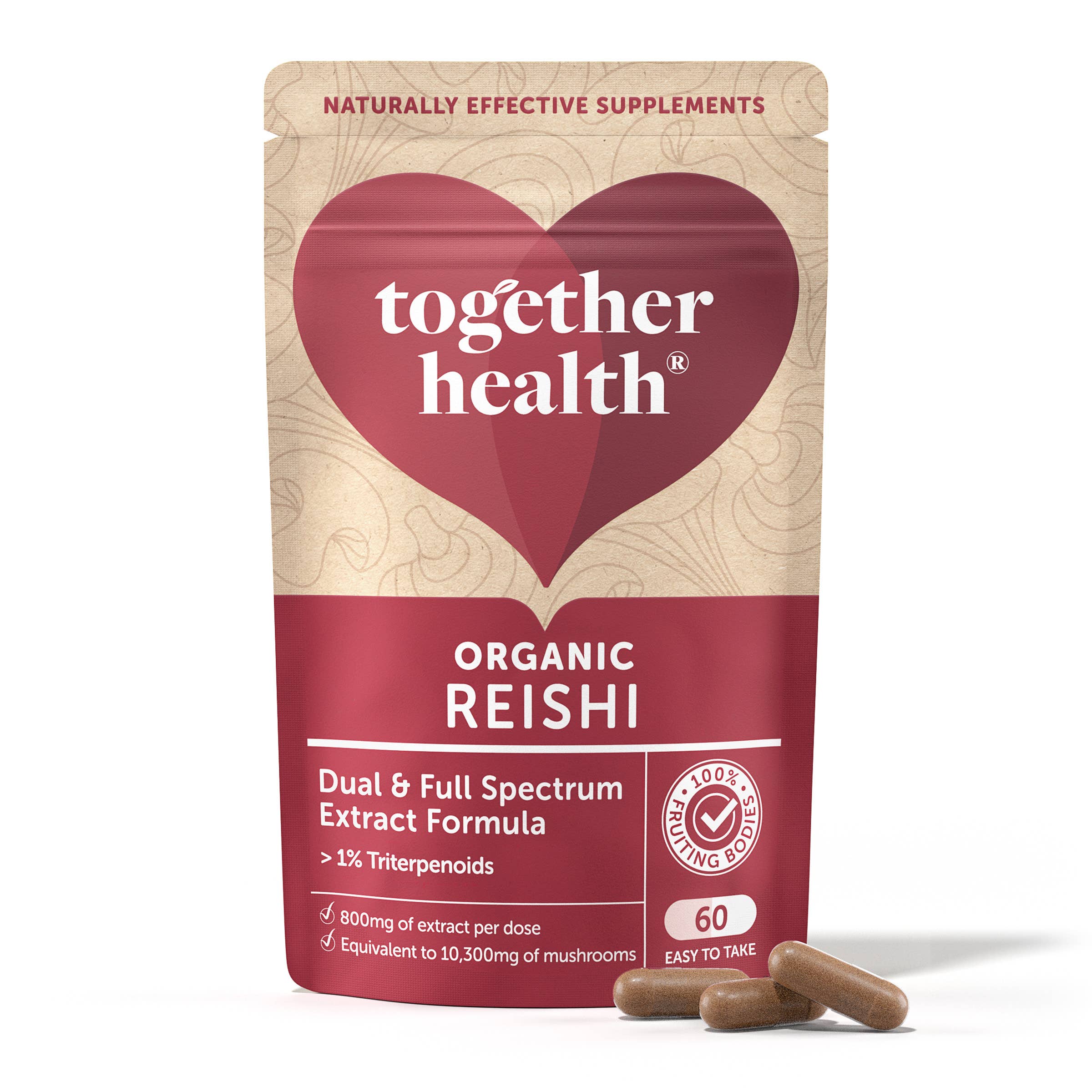 Reishi Mushroom 10,300mg - High Strength β 60 Capsules