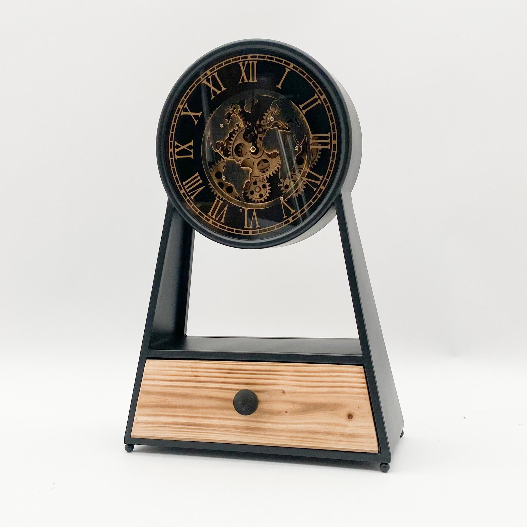 Hand Finished 51cm Table Clock, Battery Operated